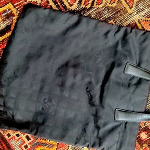 Chanel black NYC nylon tote